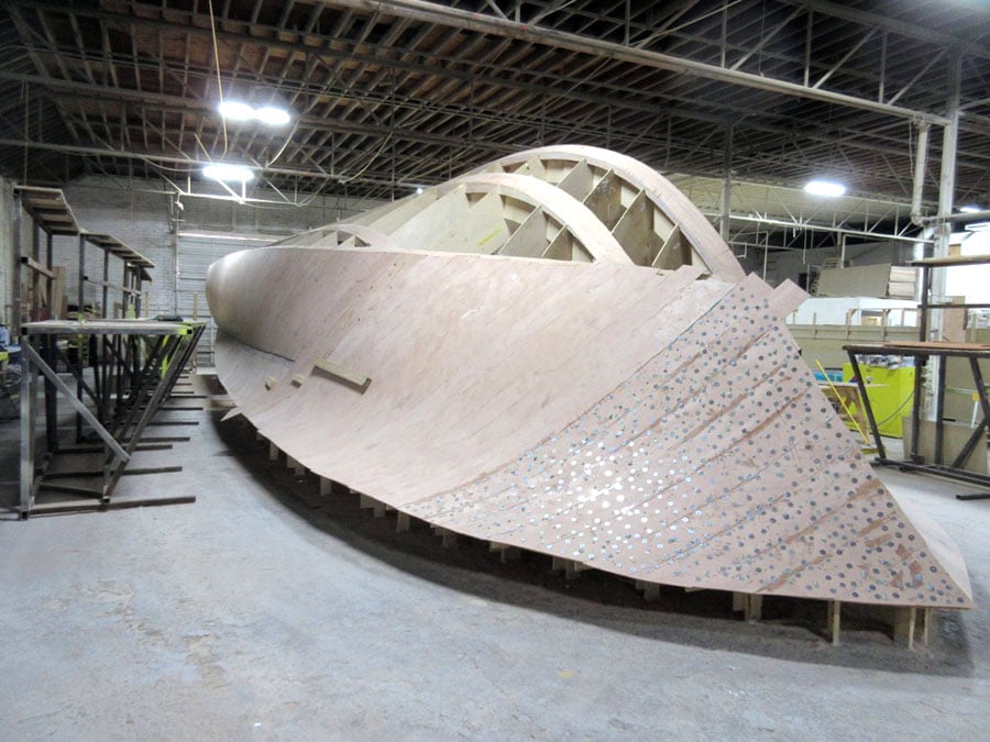 Jarrett Bay 64 foot Contango boat build progress