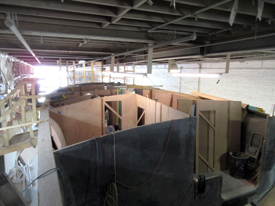 Construction of Jarrett Bay Boatworks 90