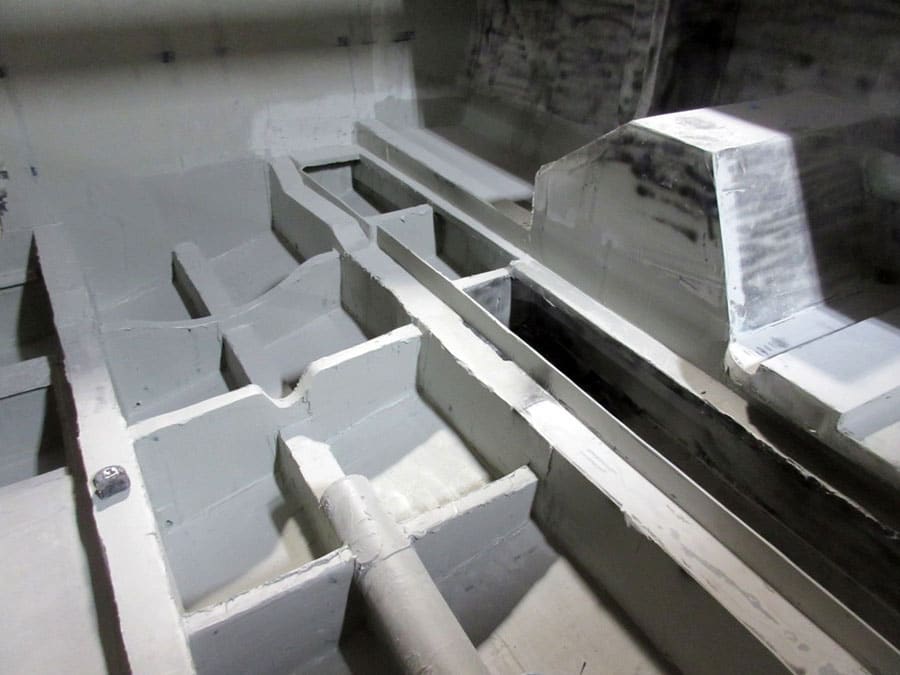 Construction of Jarrett Bay Boatworks 90