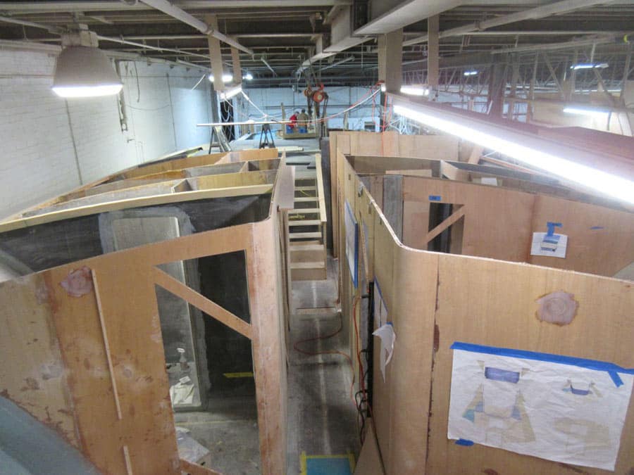 Construction of Jarrett Bay Boatworks 90