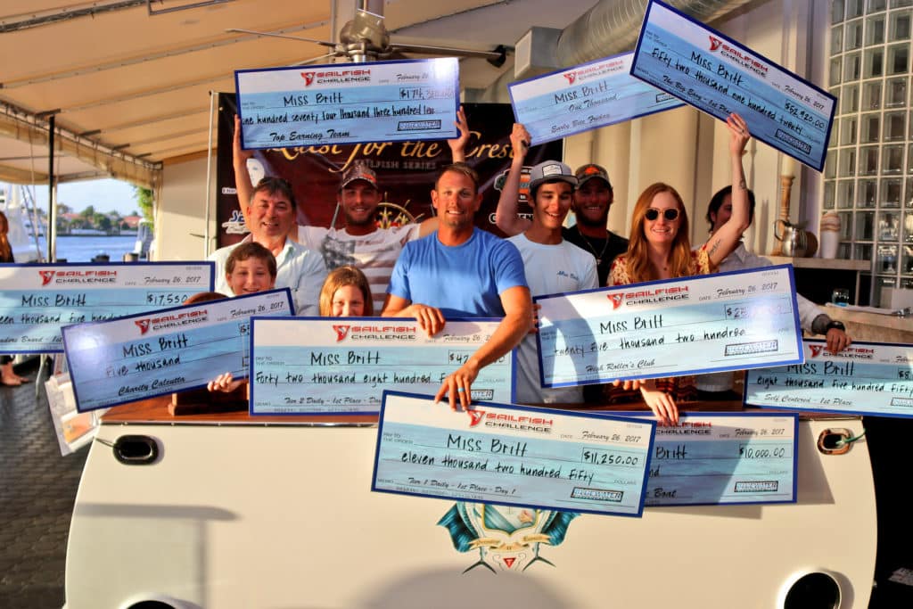 miss britt contender sailfish challenge first place team