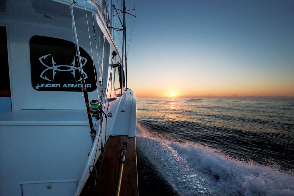 sunset on Outer Banks waters off Oregon Inlet