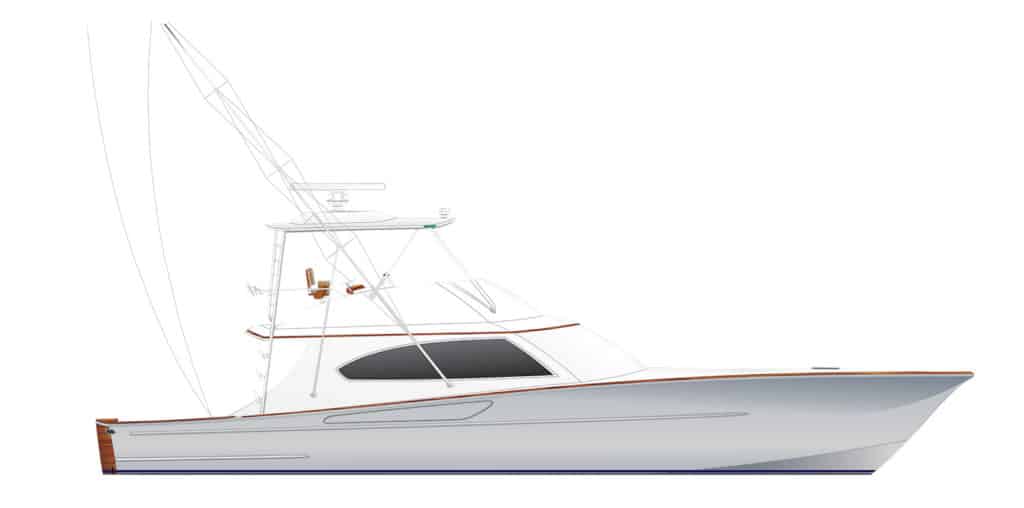 digital rendering of a new Daniels Boatworks boat