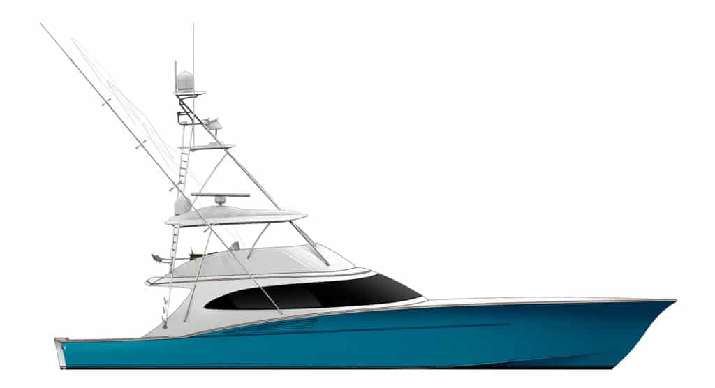 digital rendering of a new Ritchie Howell boat