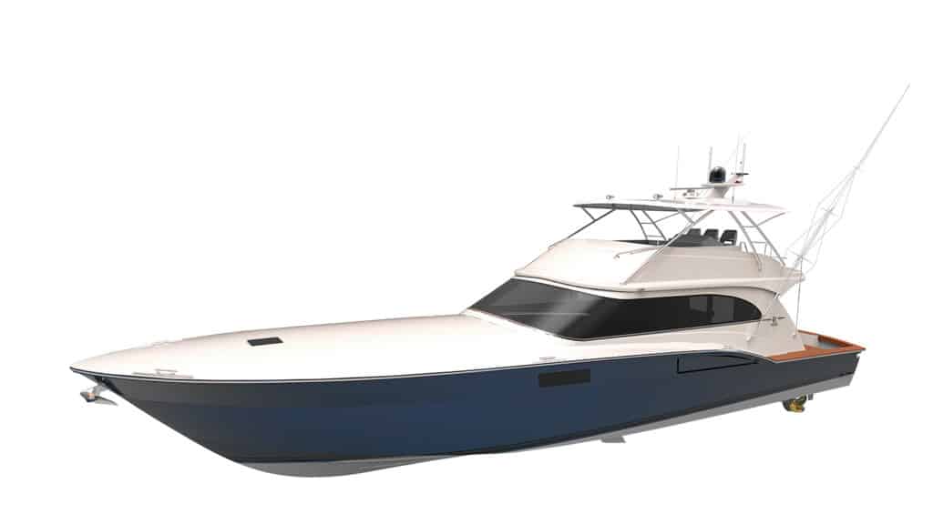 digital rendering of a new Roscioli Donzi boat