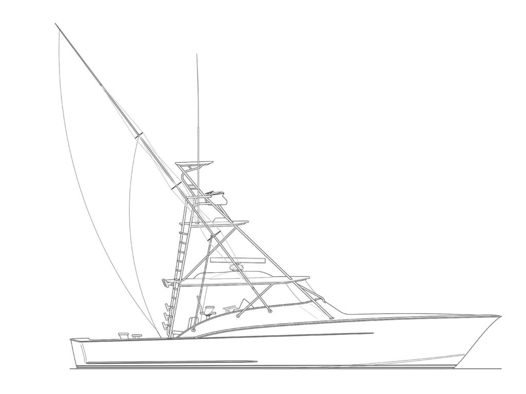 digital rendering of a new shearline boat