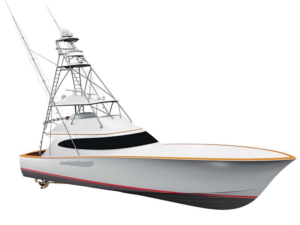 digital rendering of a new willis marine yacht