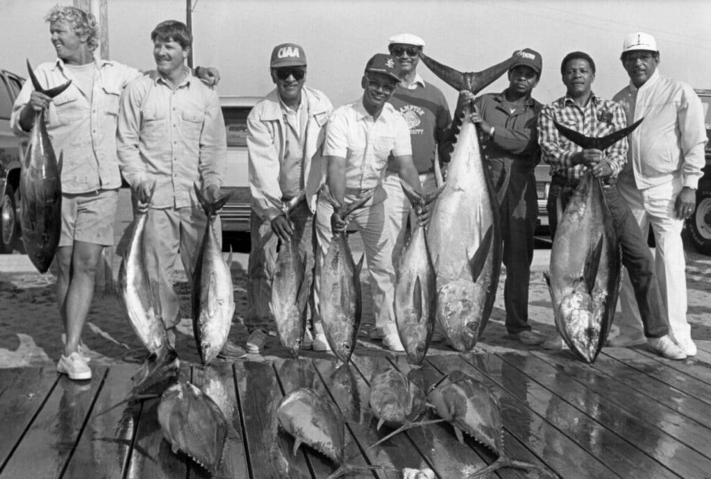 Paul Spencer historic photo fishing Oregon Inlet North Carolina