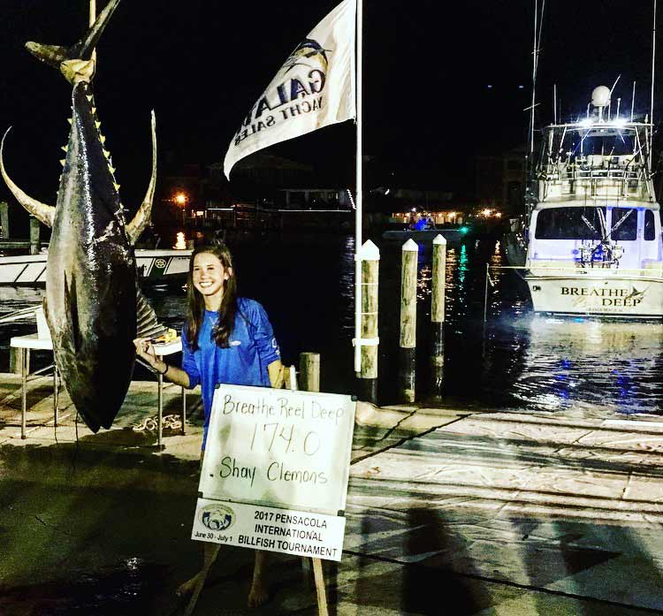 winning tuna from Pensacola International Billfish Tournament