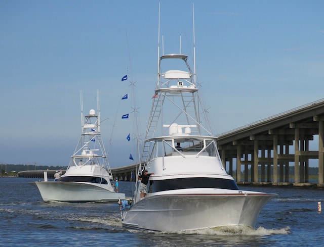 sport-fishing boats on the water