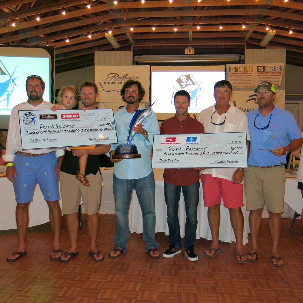Point Runner wins 2017 Pirate's Cove Tournament