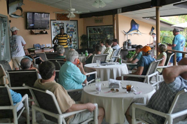 captain's meeting for fishing tournament