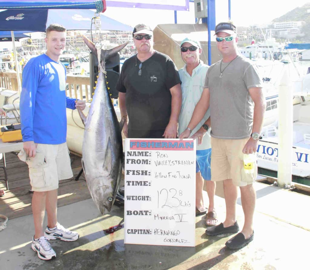 Ron Kehoe 123.8 First Place Tuna