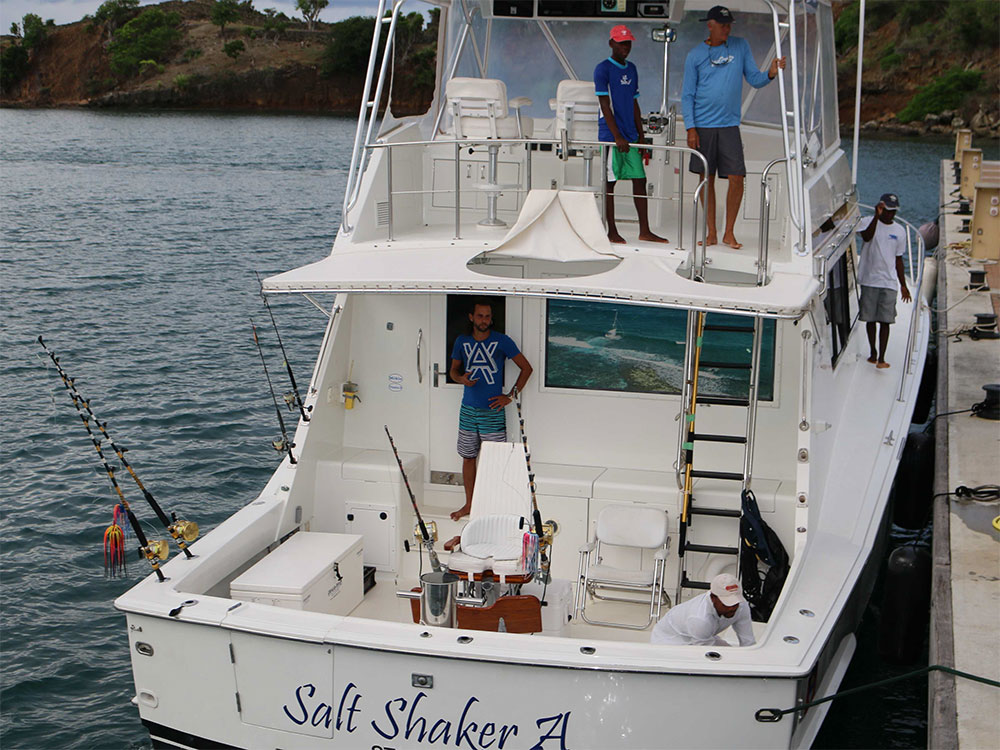 2017 Antigua and Barbuda Sport Fishing Tournament salt shaker