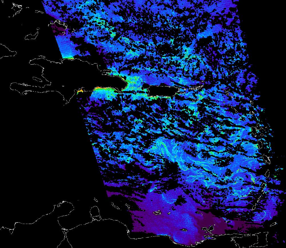 sargassum satellite imagery caribbean basin