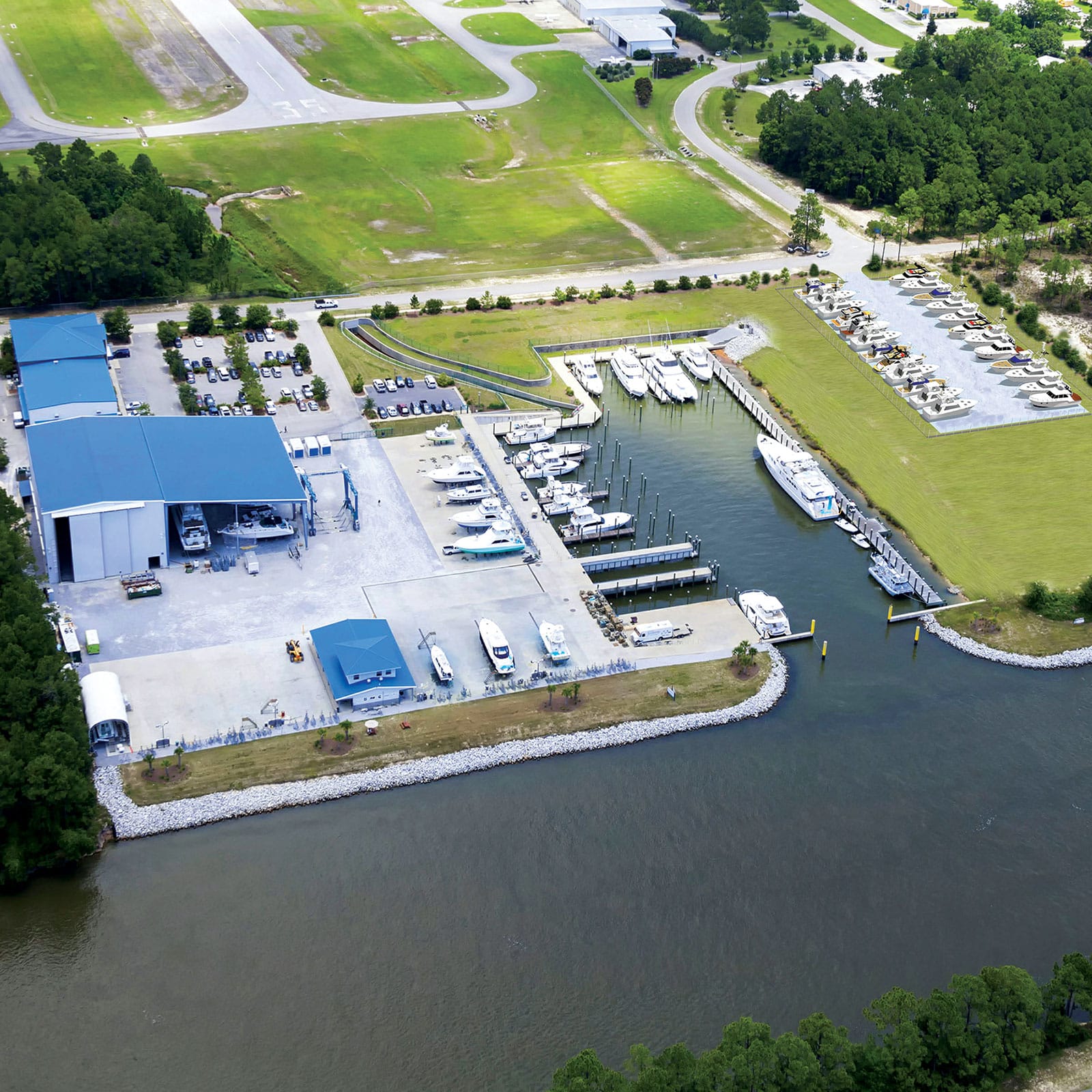 Saunders Yachtworks Adds New Dry Storage Facility Marlin