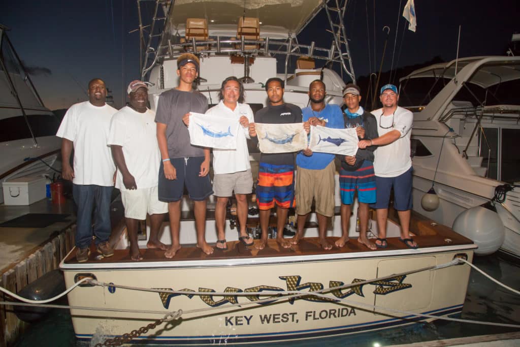 2016 Scrub Island Blue Marlin Invitational Ruckus team blue marlin flags