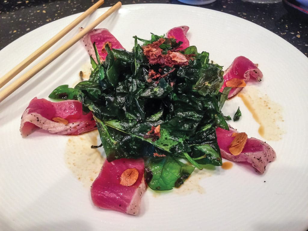 Sashimi tuna salad