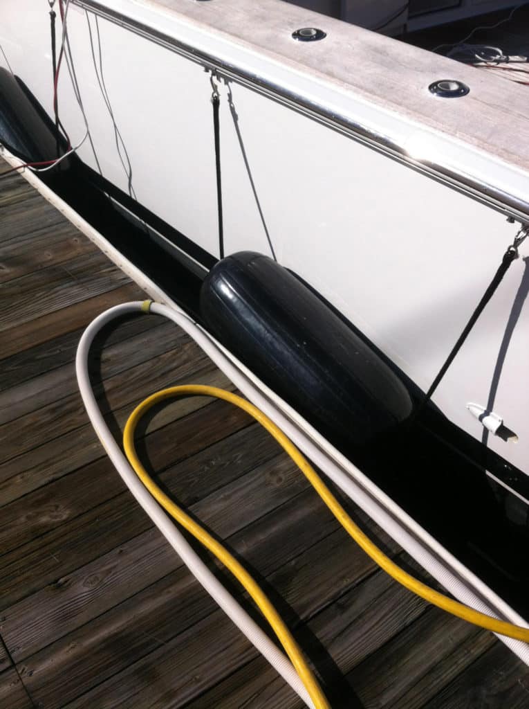 shore cord for fishing boat