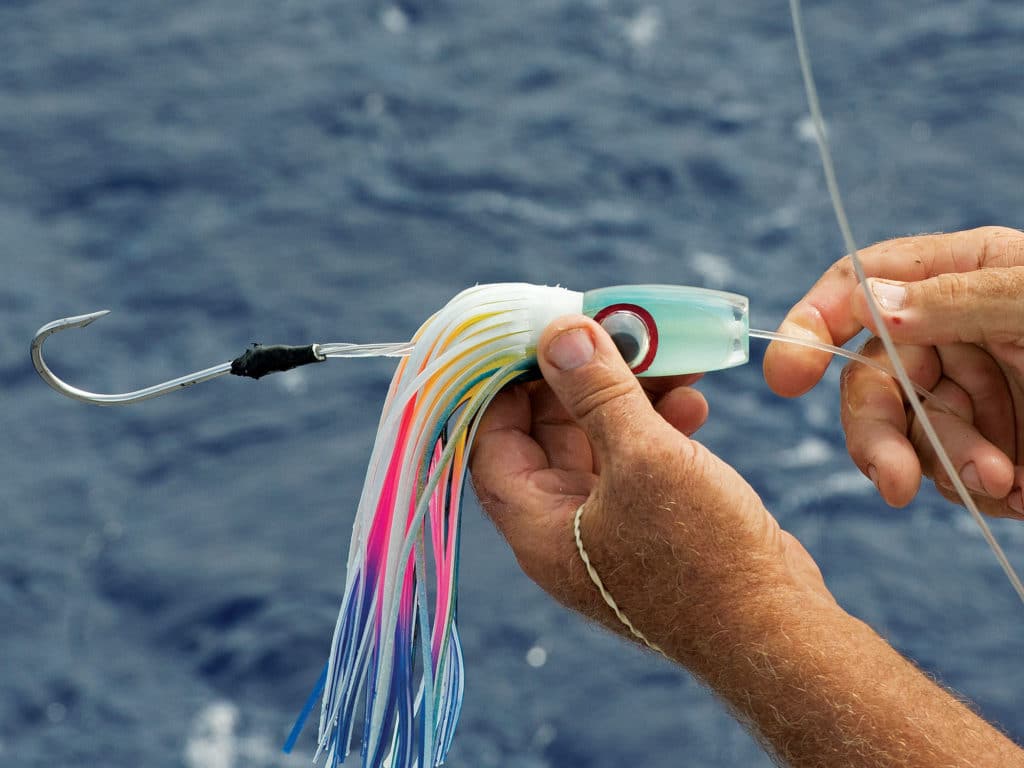 single-hook rig for blue marlin
