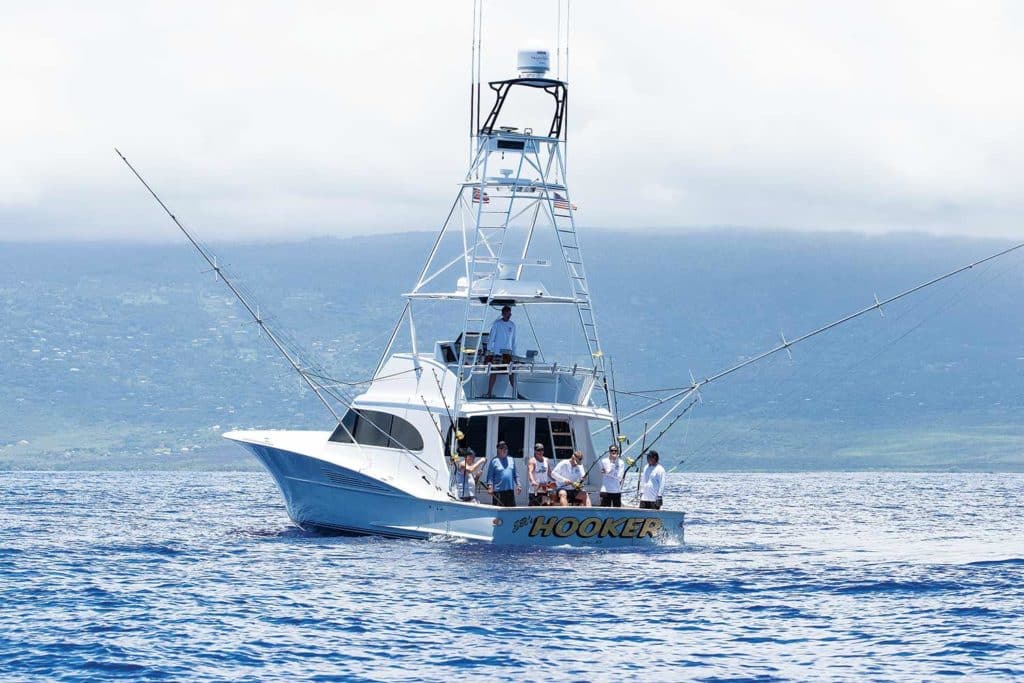 a 57 footer Spencer Yachts out on the water.