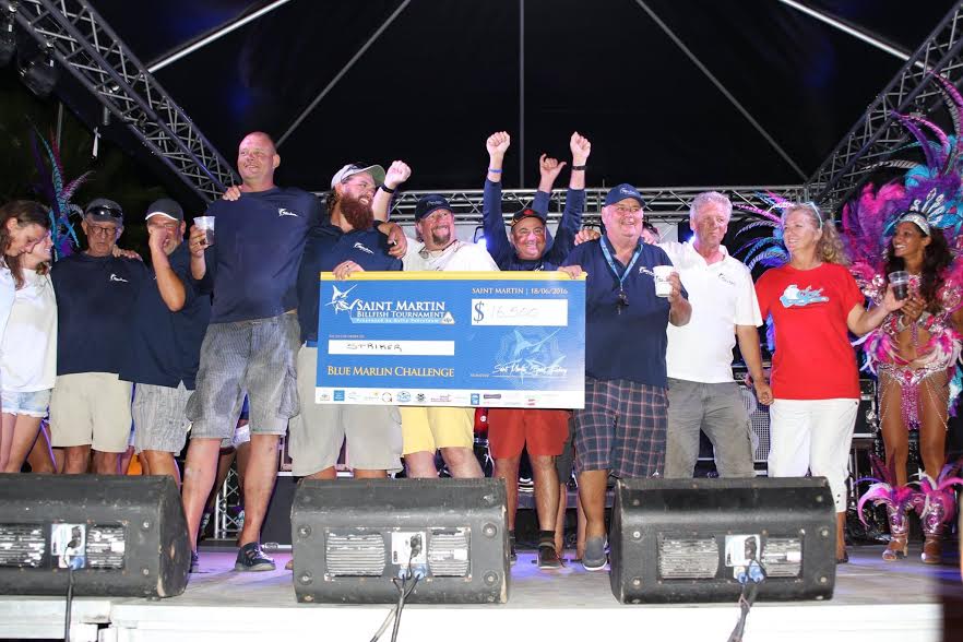 2016 St. Martin Billfish Tournament Striker winning team awards