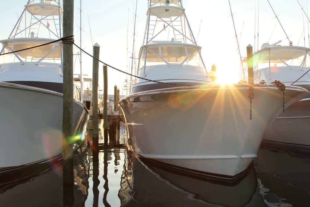 2016 White Marlin Open Ocean City Maryland sunset with sport fisherman