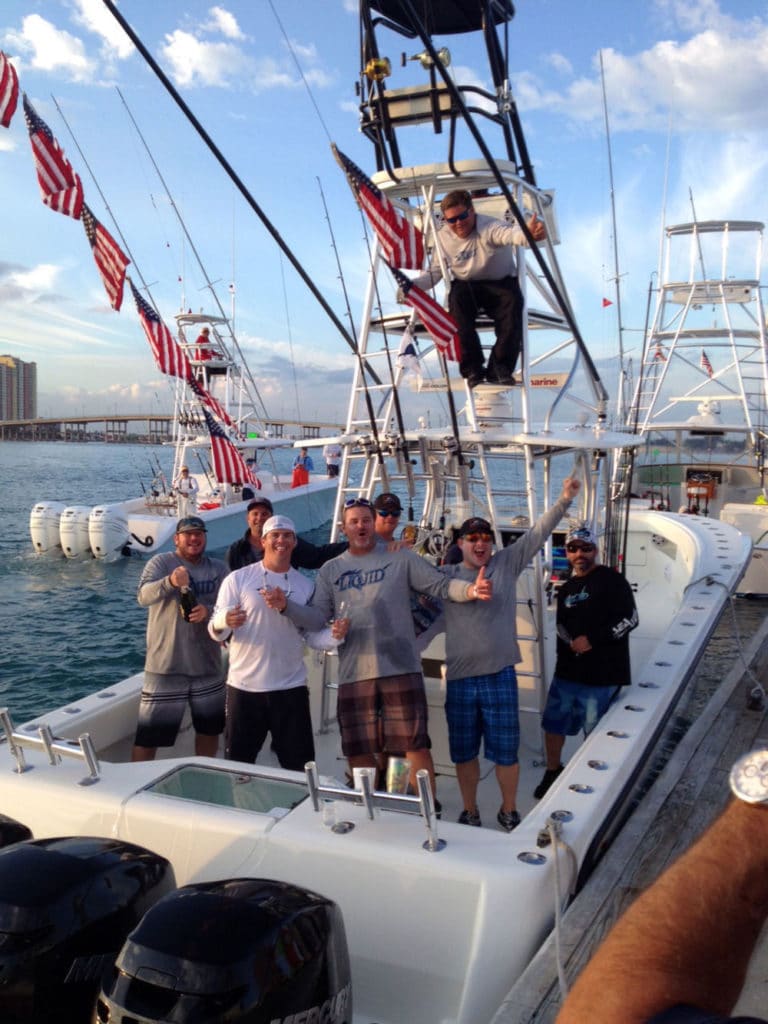 Liquid sport-fishing team in South Florida