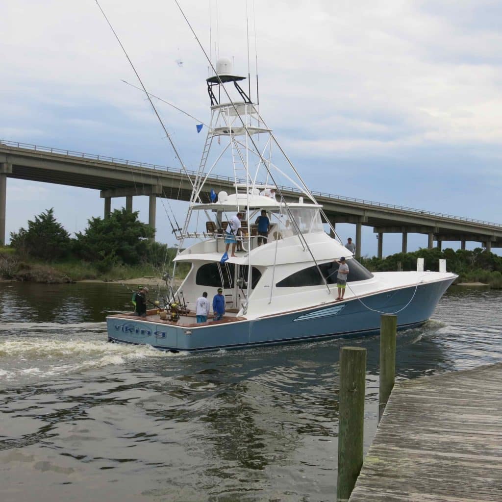 2016 Pirates Cove Billfish Tournament Viking demo boat Ryan Higgins