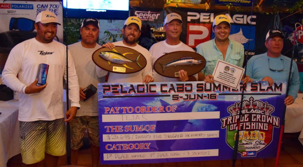 2016 Cabo Summer Slam Pelagic Gear team Tejas