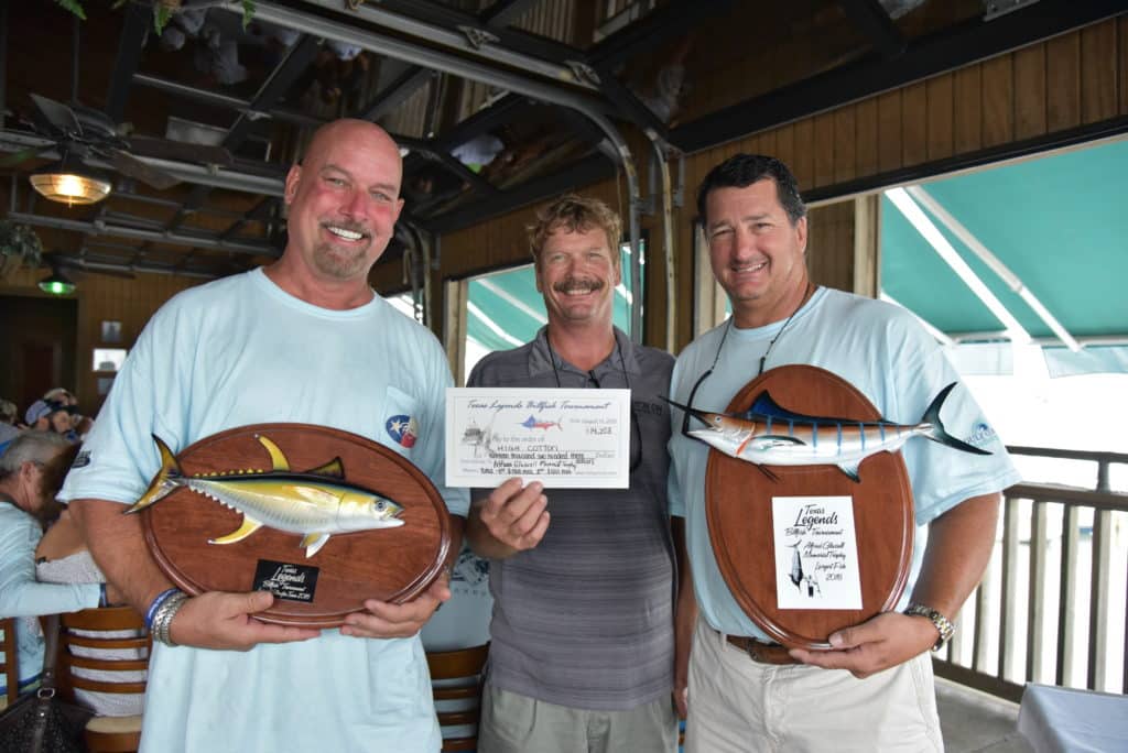 2016 Texas Legends Billfish Tournament high cotton largest yellowfin tuna