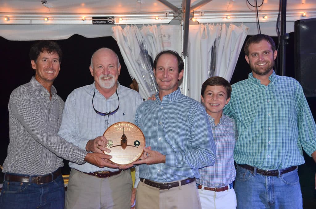 Rascal crew at Governor's Cup awards banquet