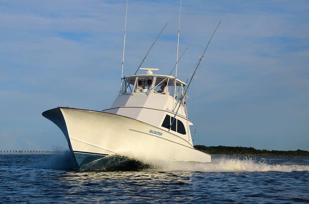 salvation boat on the water