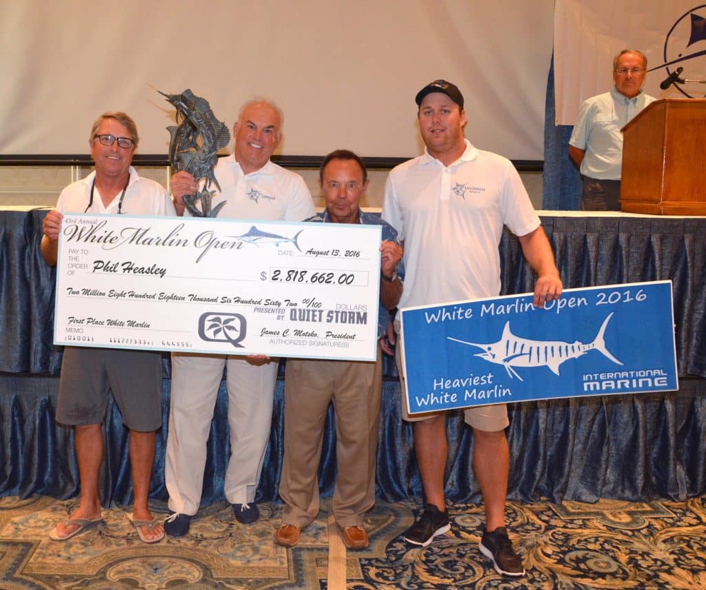 2016 White Marlin Open disqualified team Kallinassa Phil Heasley first place