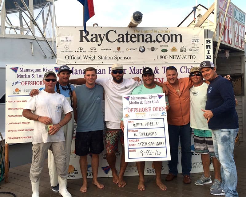 tra sea ann white marlin winners 2016 Manasquan River Marlin and Tuna Club