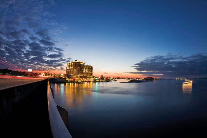 Destin, Florida at night