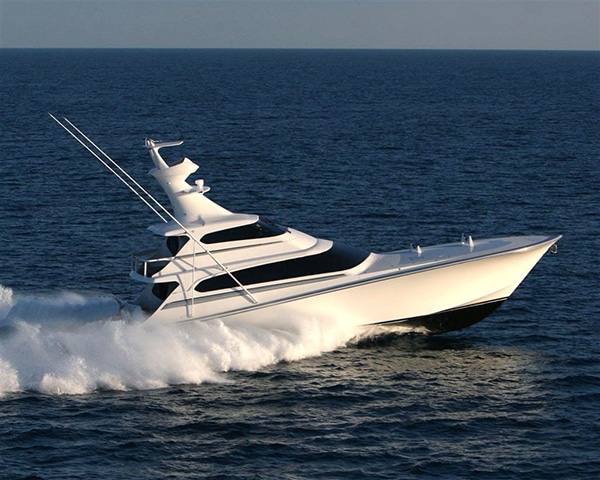 Tribute Performance Boats 86' running on water