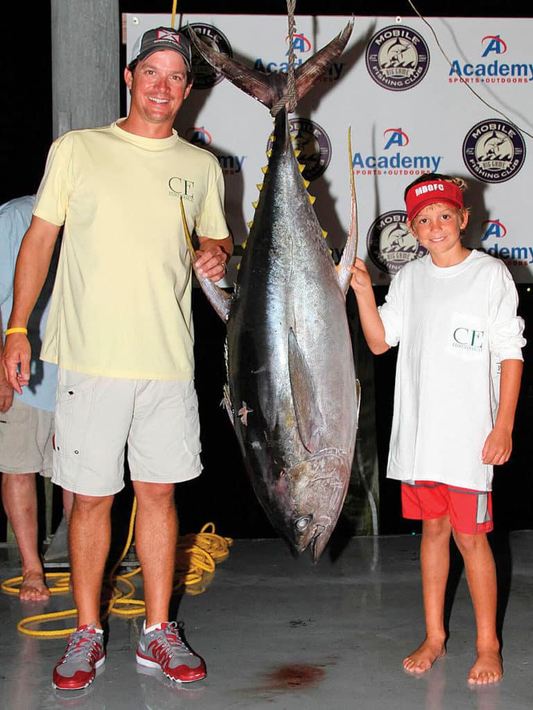 tuna caught in Junior Angler Tournament