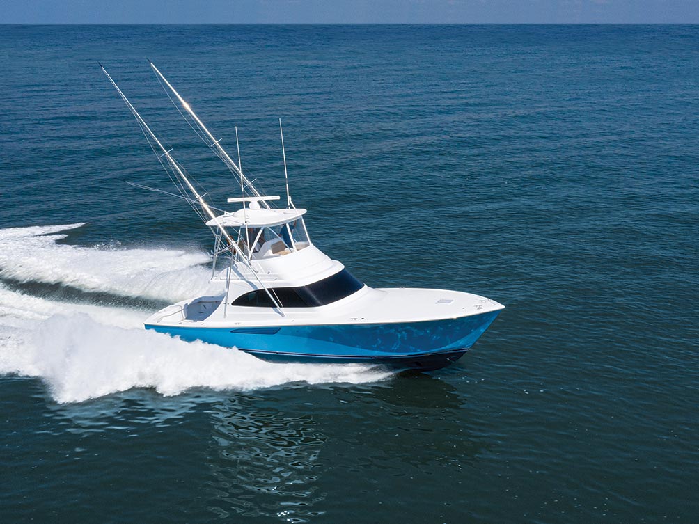 Viking 46 Billfish on the water.