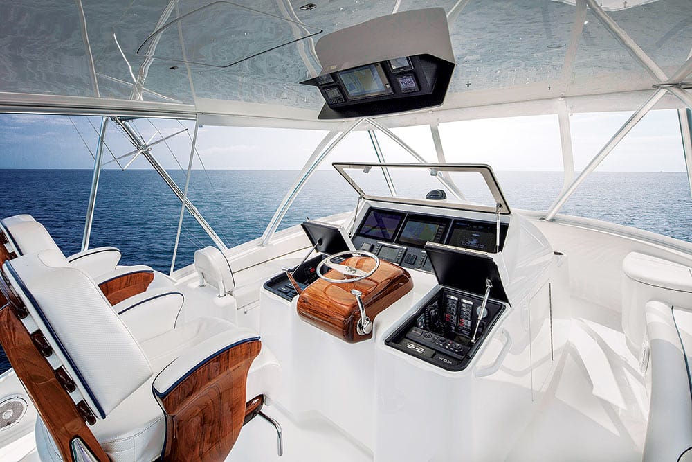 viking yacht 58 convertible bridge