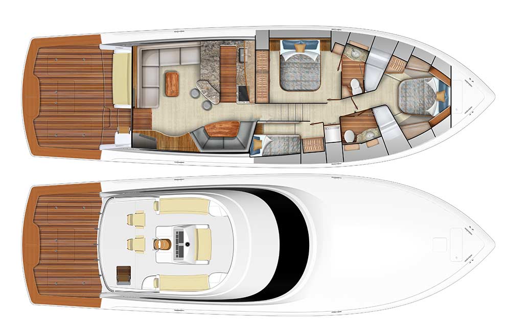 viking yacht 58 convertible rendering