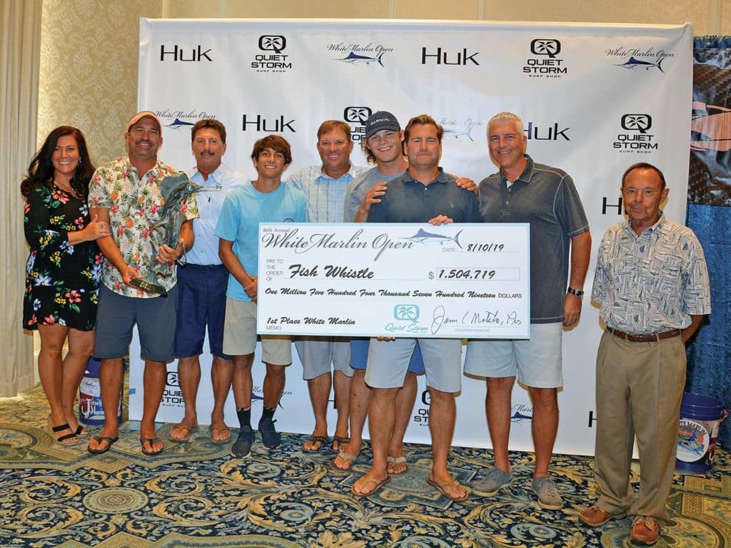 White Marlin Open fishing winners Fish Whistle
