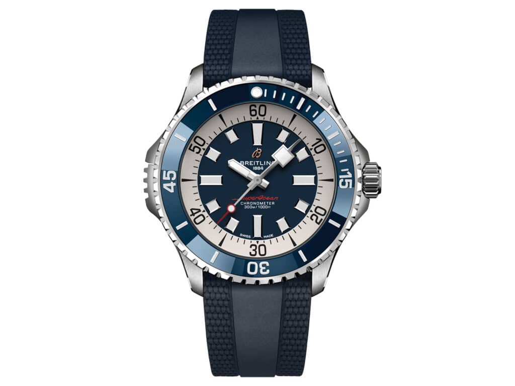 Breitling Superocean Automatic 46 watch on a white background.