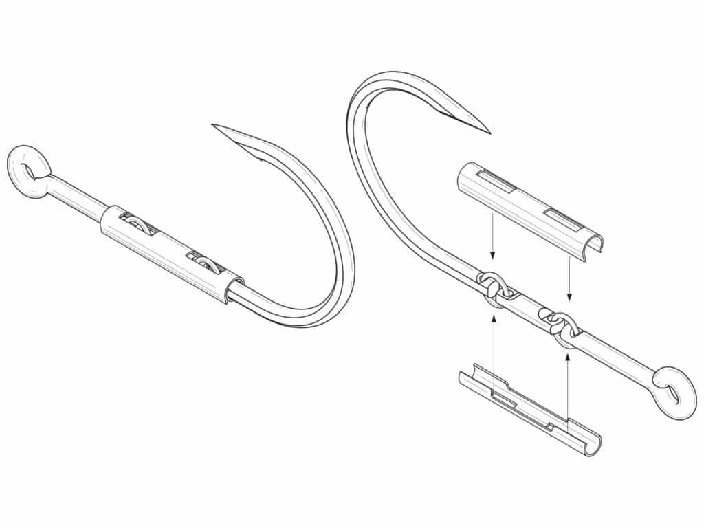 A diagram of a Sta-Stuk hook.