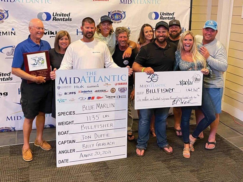A team of sport-fishers at the MidAtlantic tournament.