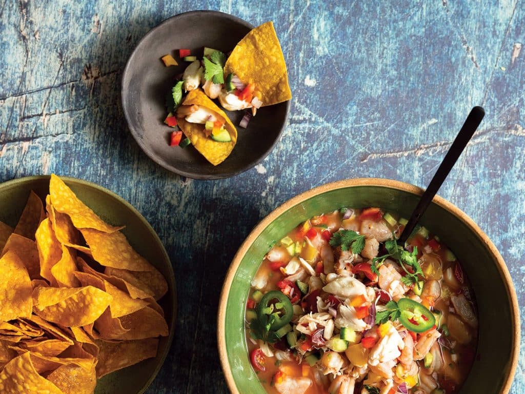 Ocean Reef's sweet, spicy ceviche.