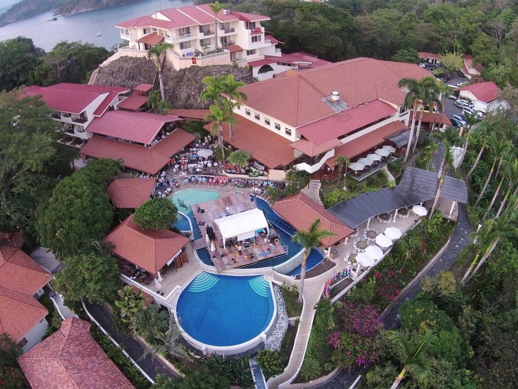Aerial view of the Parador Resort and Spa.