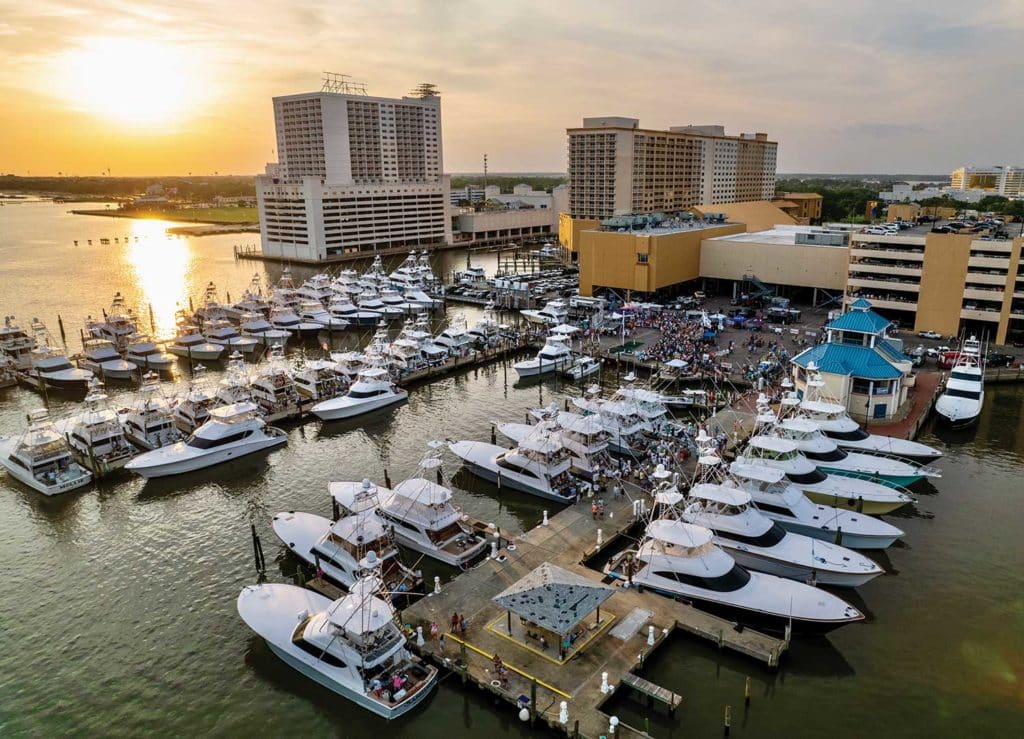 A marina at the Golden Nugget Casino in Biloxi.