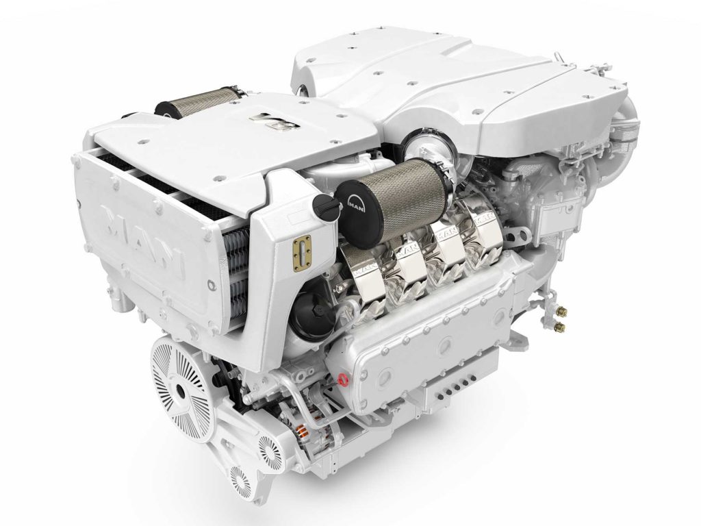 MAN V8 Marine Diesel Engine