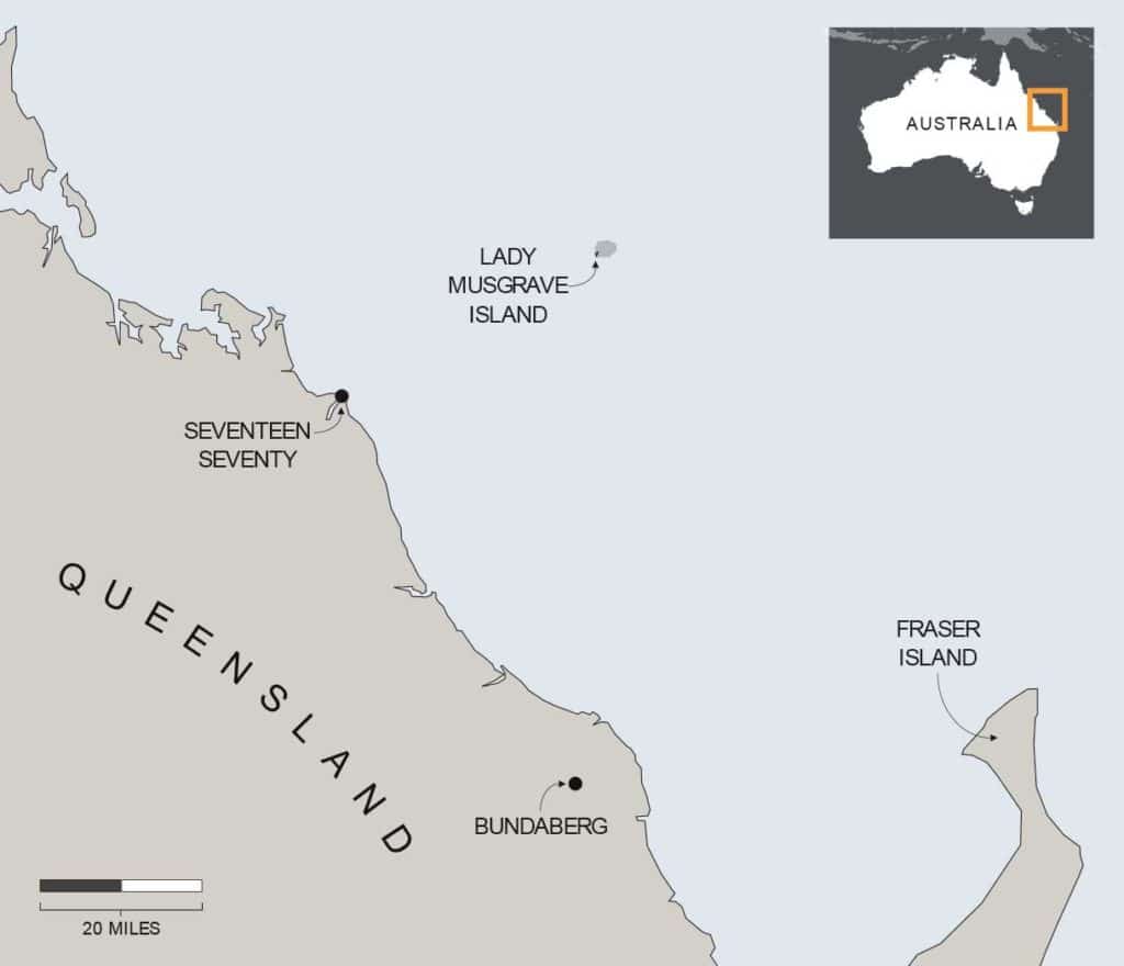 A vector map of Australia.